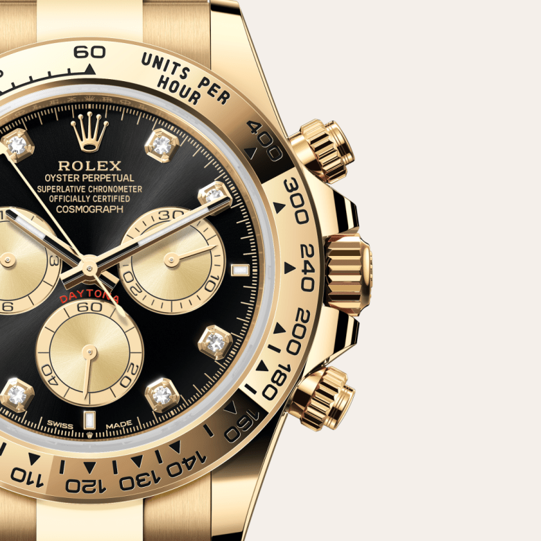 Rolex Cosmograph Daytona, Oyster, 40 mm, gult guld, M126508-0003