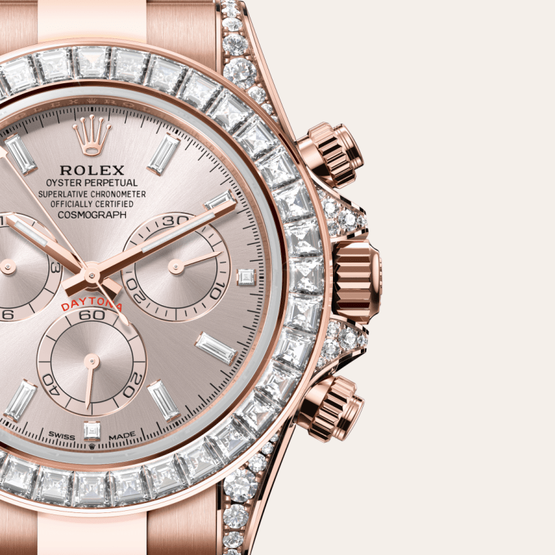 Rolex Cosmograph Daytona, Oyster, 40 mm, Everose guld og diamanter, M126595TBR-0001