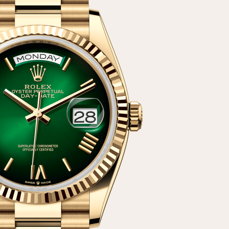 Rolex Day-Date 36, Oyster, 36 mm, gult guld, M128238-0118