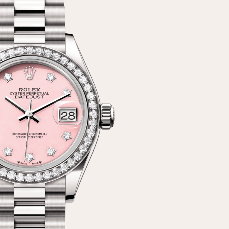 Rolex Lady-Datejust, Oyster, 28 mm, hvidguld og diamanter, M279139RBR-0002