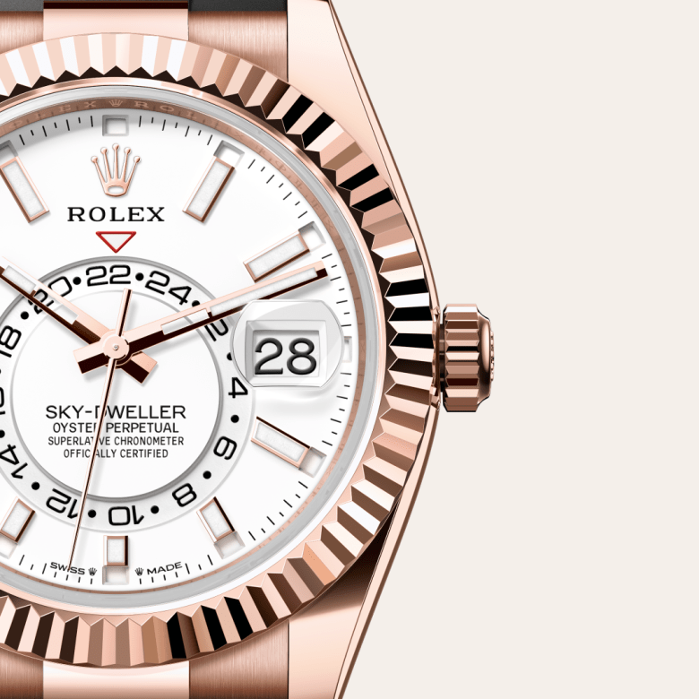 Rolex Sky-Dweller, Oyster, 42 mm, Everose guld, M336235-0003