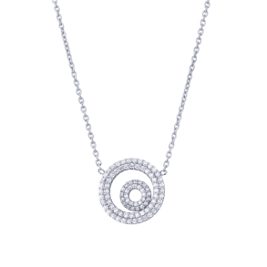 Matin Necklace white gold w. brilliant cut diamonds