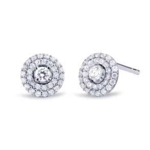 Matin Earrings white gold w. brilliant cut diamonds