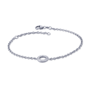Matin Bracelet white gold w. brilliant cut diamonds
