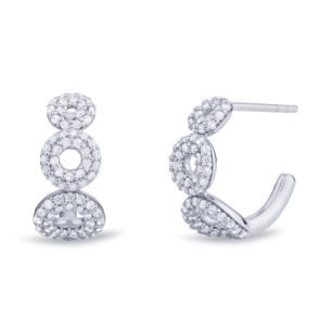 Matin Hoop white gold w. brilliant cut diamonds