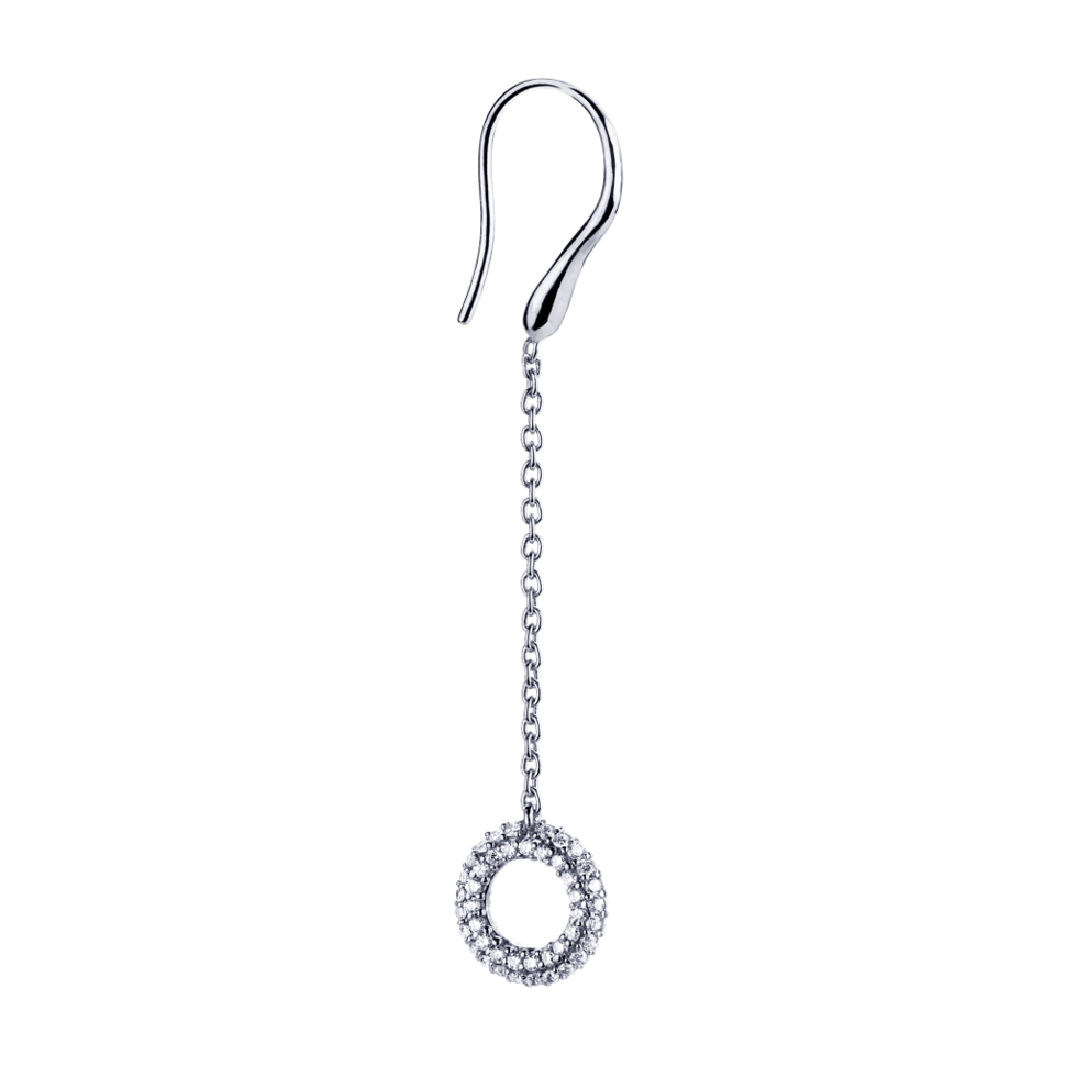 Matiné Ear hanger white gold w. brilliant cut diamonds Helgstrand