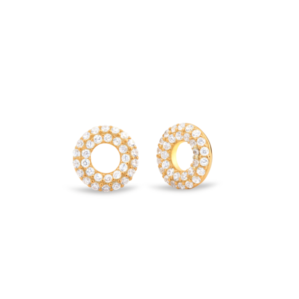 Matin Ear pendant yellow gold w. brilliant cut diamonds