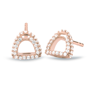 Fiontini Earrings rose gold w. brilliant cut diamonds