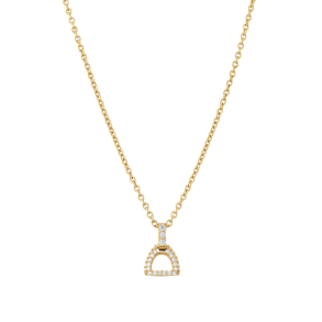 Fiontini Pendant yellow gold w. brilliant cut diamonds