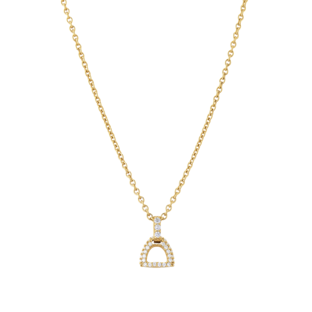 Fiontini Pendant yellow gold w. brilliant cut diamonds