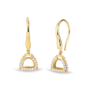 Fiontini Ear hanger yellow gold w. brilliant cut diamonds
