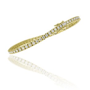 Tennisarmbnd Modern 18kt gulguld - Hvide brillianter TW-VS