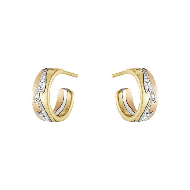 FUSION EAR 1637C YG WG RG 0.08ct