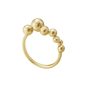 Moonlight Grape ring, 18 kt YG