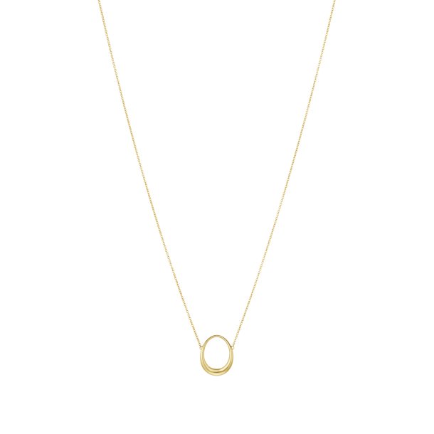 Offspring halsk�de med lille vedh�ng, 18 kt. YG
