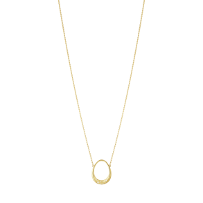Offspring halsk�de med lille vedh�ng, 18 kt. YG