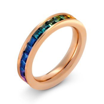Rainbow Sapphire ring - smal
