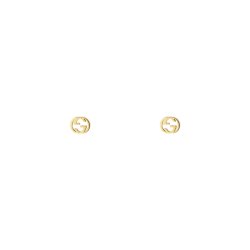 Earrings Interlocking G 6,5mm 18 kt. YG - Jewellery - Ure